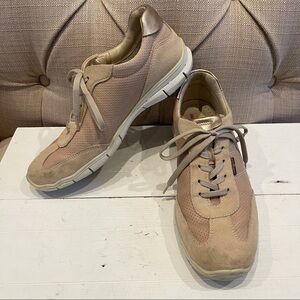 IMAC Beige Leather Sneakers Light Style. Made in Italy Sz 39